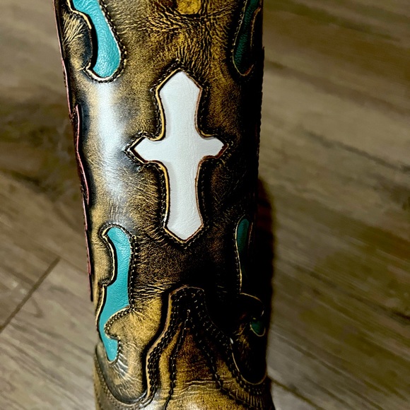 Smokey Mountain Leather Boots, size 10, beautiful hand crafted. - Picture 3 of 5